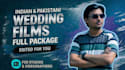 do cinematic indian and pakistani wedding video editing