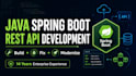 develop java spring boot backend and rest API