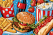 food pop art illustrations