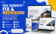 fix wix website issues, wix development, wix redesign, wix website design edit