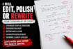 edit, polish or rewrite your screenplay or script