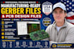 create manufacturing ready gerber files and pcb design files
