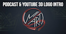 create a custom 3d animated logo intro for podcast and youtube