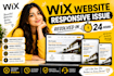 fix wix studio mobile issues, layouts, bugs, and optimize wix website responsive