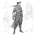 draw outline and color sketch cartoon illustrations