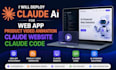 deploy claude ai for web app product video animation claude website claude code
