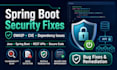 fix security vulnerabilities in java spring boot application