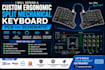 design a custom ergonomic split mechanical keyboard pcb and schematic