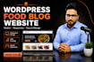 create a professional food blog and recipe website on wordpress