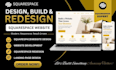 build squarespace website designredesign squarespace website development