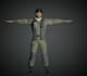 do stylized game ready 3d character model, low poly game asset with rigging