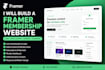 build a framer membership website with login and gated content