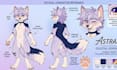 create a custom furry reference sheet and fursona character design