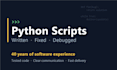 write, fix, or debug your python script