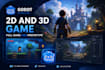 develop godot 2d or 3d game, prototype, gameplay mechanics, system and full game