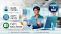 do accurate data entry, copy paste, and excel data entry