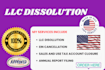 close, terminate, file dissolution, your USA corporation, llc