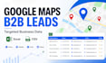 scrape google maps data for b2b leads