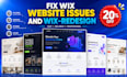 fix wix website issues, wix development, wix redesign, wix website redesign edit