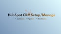 setup and configure hubspot crm setup