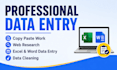 do copy paste, data entry and web research