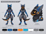 create a custom furry reference sheet for your fursona