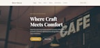 a modern restaurant or cafe website with online menu