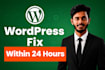 do professional wordpress bug fix and error fixing