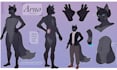 draw furry reference sheet, fursona ref sheet furry character sheet commission