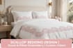 design luxury scallop bedding duvet curtains bedskirt towel monogram 400tc