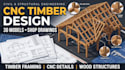 design cnc timber framing, wood structures and shop drawings