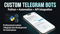 build a custom telegram bot with python and API integration