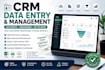 do professional CRM data entry, cleanup and management