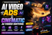 create your tiktok and instagram page ai cinematic video ads
