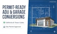 design california and texas adu garage conversion permit plans