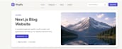 build a modern responsive blog website using nextjs