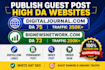 seo guest post backlinks service