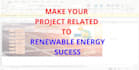 help you succeed in your renewable energy project