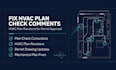 fix hvac permit plan check comments and revise hvac plans for approval