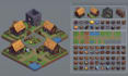 do 2d isometric tileset and tilemap isometric map design rpg  pixel background