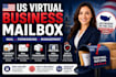 provide a US virtual business mailbox with mail forwarding