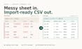 convert and fix your product data into a shopify csv import file