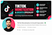 do tiktok marketing, tiktok monetization organic promotion for follower growth