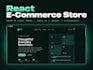 build a react  ecommerce store with dark mode