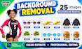 do product image background removal and professional photoshop editing