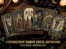 create consistent tarot card artwork for your full deck