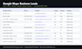 scrape google maps business leads with phone and website
