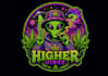 make psychedelic, stoner rock, trippy art style logo