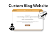 create a professional and dynamic blog