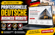 erstelle eine professionelle deutsche business website